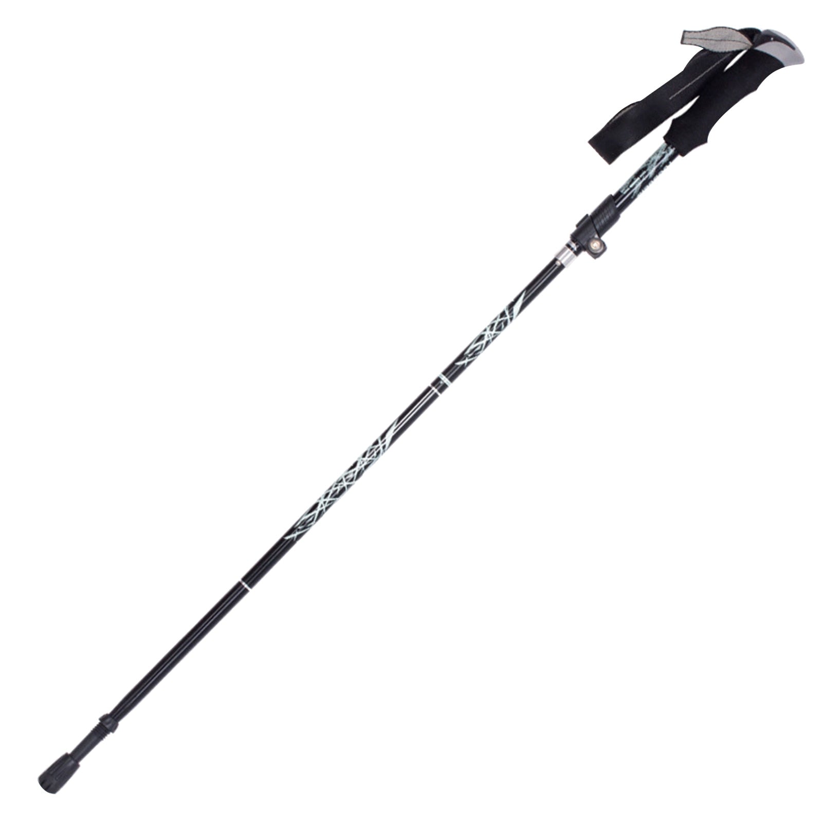 Auminum Alloy Ultralight Trekking Pole Anti Shock Hike Folding Stick